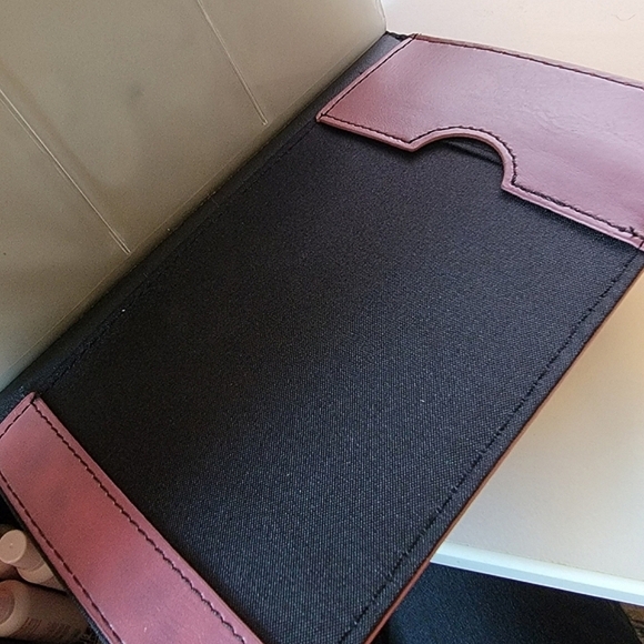 #Rolodex Tri Fold Pink Business Card Holder Carrier Organizer #LikeNew - Picture 6 of 8